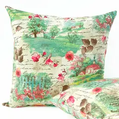 TEXDECOR - Cojín Decorativo Acores 45X45Cm Flor Letreros