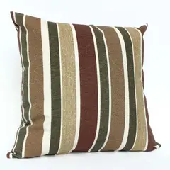 TEXDECOR - Cojín Decorativo Berlín 45x45cm Rayas Café