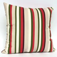 TEXDECOR - Cojín Decorativo Bali 45x45cm Rayas Coral