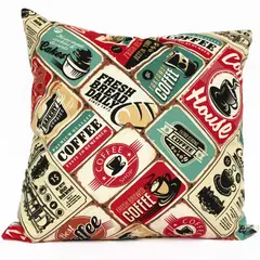 TEXDECOR - Cojín Decorativo Bali 45x45cm Recuadro Coffe