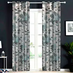 BELLATELA - Setx2 Cortinas Polyjac Lurex Ojalete Negro