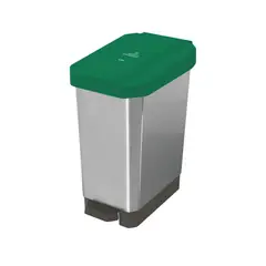 ESTRA - Caneca Plástica 44L Verde Para Organico Con Pedal