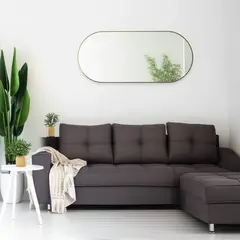 JUST HOME COLLECTION - Espejo Ovalo 40x80 cm Dorado