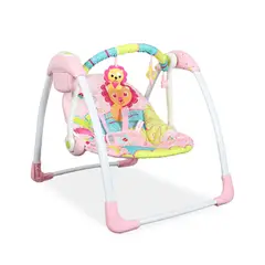 BEBESIT - Columpio para Bebé Musical Mimo Rosado