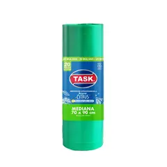 TASK - Bolsa de Basura 70x90cm Rollo x20 Unidades Mediana Verde