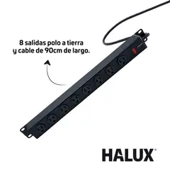 HALUX - Multitoma 8 Sal P/T Con Supresor De Picos 300 Jul