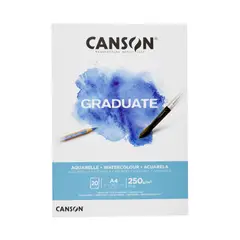 CANSON - Bitácora Gradu A4 250gr 20h Acuarela C400110374
