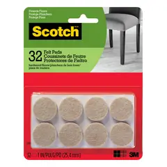 SCOTCH - Fieltro Redondo Beige De X 25.4Mm X 32Und