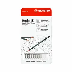 STABILO - Lápiz Grafito Othello Estuche Surti Metal-12uds