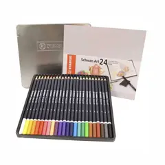STABILO - Lápiz de Color Schwan Art Estuche Metal-24uds