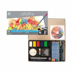 CRETACOLOR - Estuche Metal La Acuarela-32 Piezas