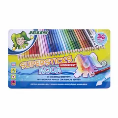 CRETACOLOR - Lápiz de Color Acuarelable Estuche Metal-36uds