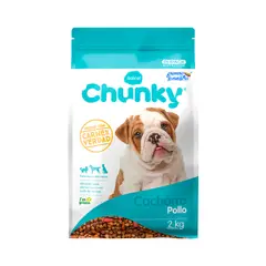 CHUNKY - Alimento Seco Para Perro Cachorros Nuggets De Pollo 2kg