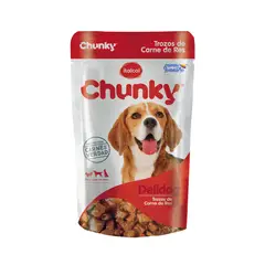 CHUNKY - Alimento Húmedo Para Perro Deli Dog Trozos Carne Res 250g