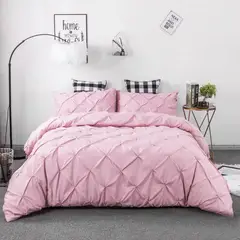 MY HOME STORE - Duvet Pinch/Plumón/Funda/Cojín Azul Oscuro Doble