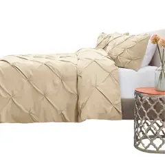 MY HOME STORE - Duvet Pinch/Plumón/Funda/Cojín Azul Oscuro Doble