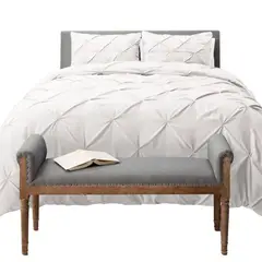 MY HOME STORE - Duvet Pinch/Plumón/Funda/Cojín Azul Oscuro Doble