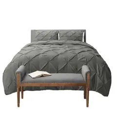 MY HOME STORE - Duvet Pinch/Plumón/Funda/Cojín Azul Oscuro Doble