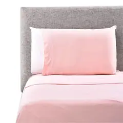 MY HOME STORE - Juego De Sábanas Microtex Myhs Rosado King