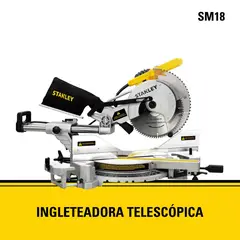 STANLEY - Sierra Ingleteadora Telescópica 10 Pulgadas 1.800W SM18 Pt