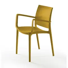 INORCA - Silla Con Brazos Polipropileno Kyra Mostaza