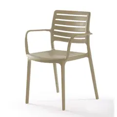 INORCA - Silla Con Brazos Polipropileno Khao Taupe