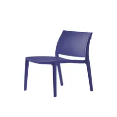 INORCA - Silla Kyra Sin Brazos Fibra De Vidrio Puv Azul