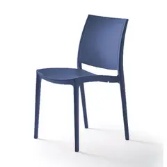 INORCA - Silla Kyra Sin Brazos Fibra De Vidrio Puv Azul