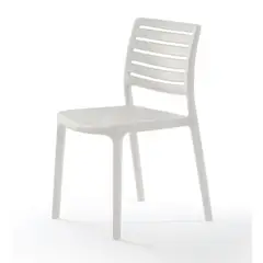 INORCA - Silla Sin Brazos Polipropileno Khao Blanco