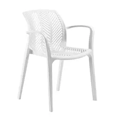 INORCA - Silla Spyga Con Brazos Blanco