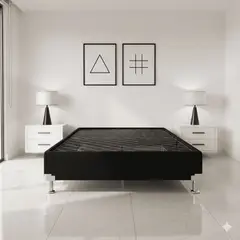ESTILO Y CONFORT - Basecama Negra 200X200