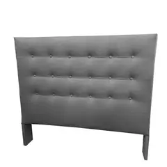 ESTILO Y CONFORT - Cabecero Deko en Lona Gris Queen 160x125