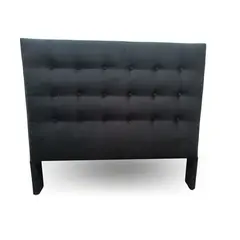 ESTILO Y CONFORT - Cabecero Deko en Lona Negra Semidoble 120X125