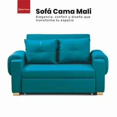 KAIU HOME - Sofá Cama Mali 105x92x170 Turquesa