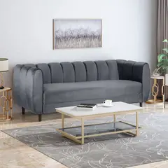 undefined - Sofá Paris Tela Extra Suave 75x80x80 Gris