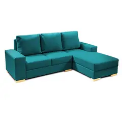 KAIU HOME - Sofá Esquinero Oslo Anti Rasguños 90x200x150 Turquesa