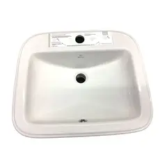 ACCESORIOS Y ACABADOS - Lavamanos Empotrado Rectangular Blanco