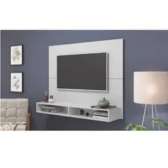 MULTIMOVEIS - Panel TV Hasta 60 Pulgadas con Repisa 136x106x33 Blanco