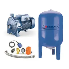 PEDROLLO - Equipo de Presión CP210A 5.5Hp 220/440V + Tanque Hidroneumático Vertical de 300 Litros