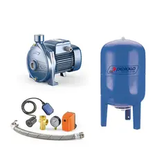 PEDROLLO - Equipo de Presión Cpm620 1hp 110/220 V + Tanque Hidroneumático Vertical de 60 Litros