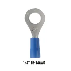 HALUX - Terminal Aislada Aro Azul (1/4 - R2-6V)