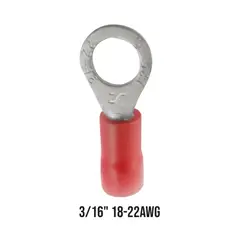 HALUX - Terminal Aislada Aro Rojo (3/16 - R1-5V)