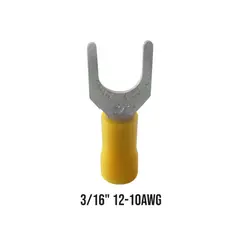 HALUX - Terminal Aislada Horqueta Amarillo (3/16 - S5-5V)