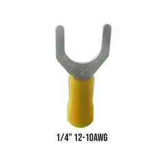 HALUX - Terminal Aislada Horqueta Amarillo (1/4 - S5-6Lv)