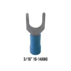 HALUX - Terminal Aislada Horqueta Azul (3/16 - S2-5Sv)