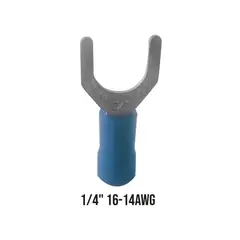 HALUX - Terminal Aislada Horqueta Azul (1/4 - S2-6Sv)