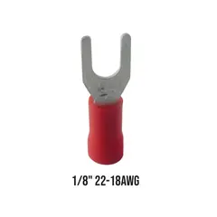 HALUX - Propack Terminal Aislada Horqueta Rojo (1/8 - S1-3.5Mv) X 50 Und