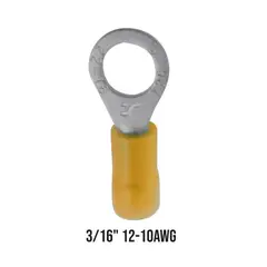 HALUX - Terminal Aislada Aro Amarillo (3/16 - R5-5V)