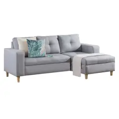 ALL STAR - Sala en L Viena 87x135x188 Gris