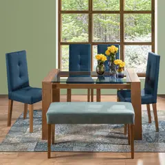 undefined - Juego Comedor 6 Puestos Van Gogh Azul Indigo - Acua
